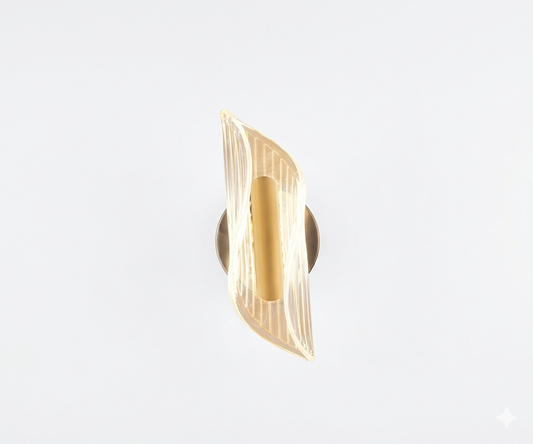 Aplique de Pared Nórdico Acrílico Dorado Moderno - UNIVERSO LED