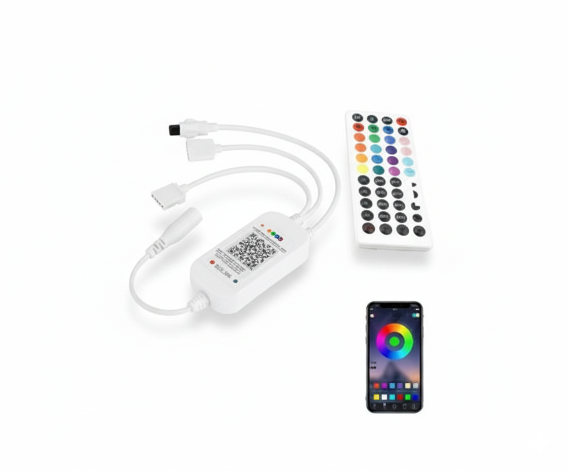 Controlador LED RGB Bluetooth Control Remoto y App