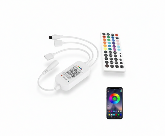 Controlador LED RGB Bluetooth Control Remoto y App