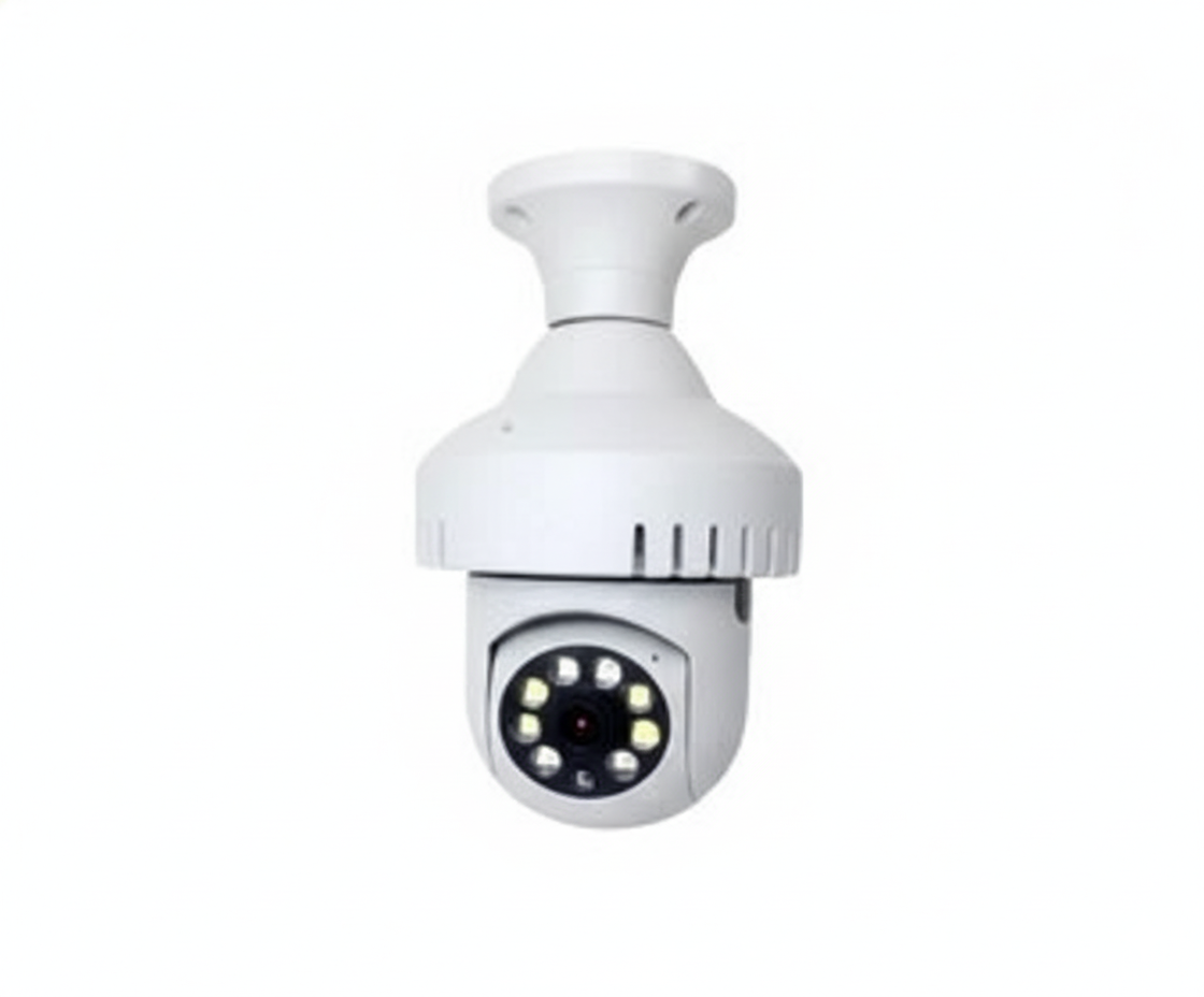 Foco Cámara WiFi 1080P Detector de Humo 360°