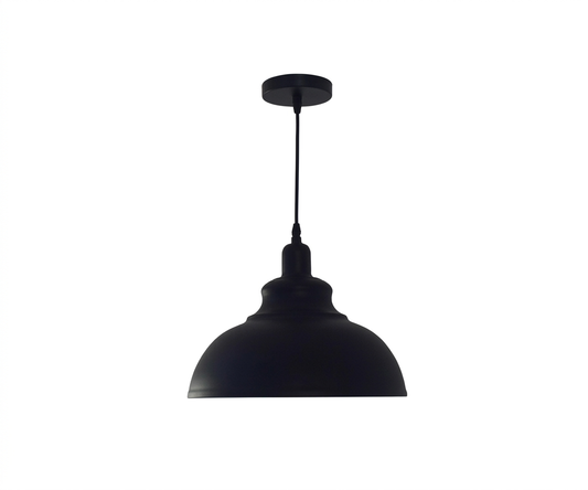 Lámpara Colgante Campana Estilo Industrial Negro Mate Minimalista - UNIVERSO LED