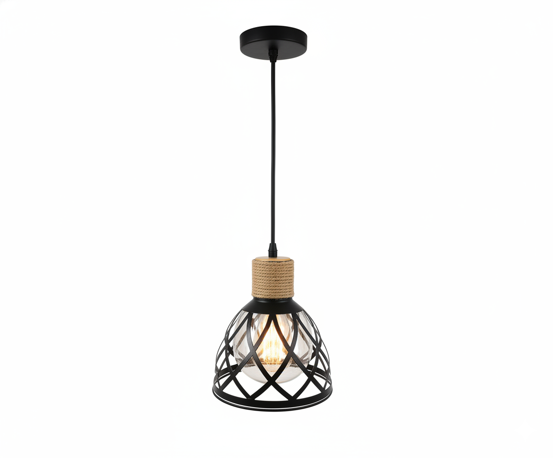 Lámpara Colgante Urbano Trenzado Iluminación Vintage Industrial - UNIVERSO LED