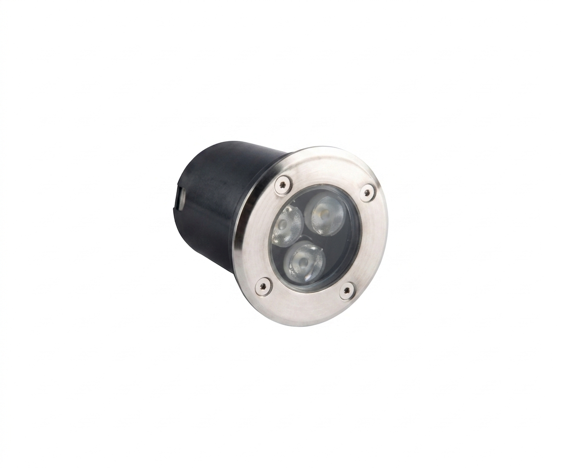 Lámpara Empotrable LED 3W RGB Mini Reflector Acero Inoxidable IP67 - UNIVERSO LED