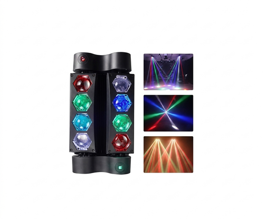 Luz Robótica Spider Doble Efecto (Beam y Láser)