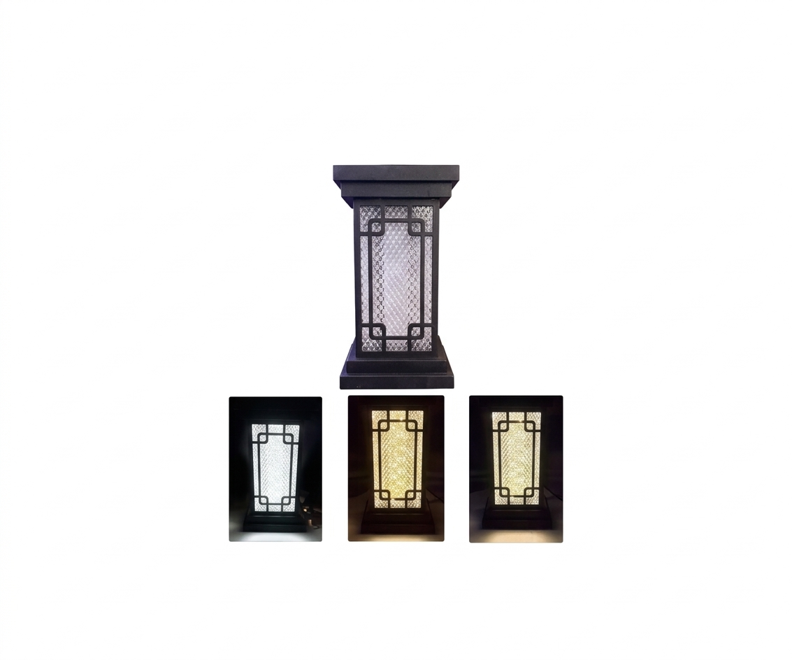 Aplique de Pared Exterior Pagoda Cristalina (LED Tricolor) - UNIVERSO LED