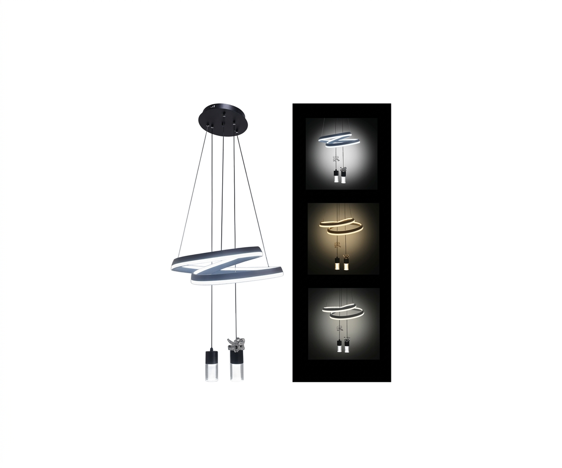Lámpara Decorativa Colgante Flujo Moderno Diseño LED Triple Tono - UNIVERSO LED