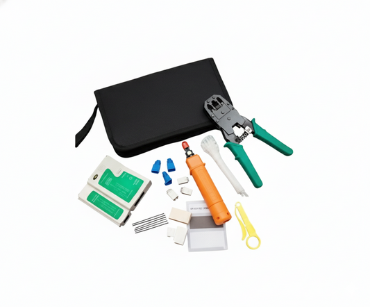 Kit de Herramientas de Redes Crimpado y Testing Esencial