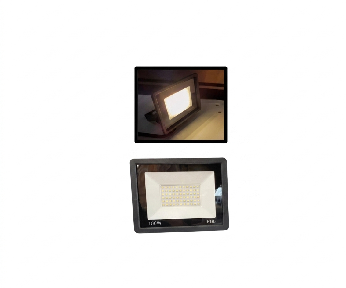 Reflector LED Multipunto 100W - Luz Blanco Calido 3000K Exterior IP66 - UNIVERSO LED