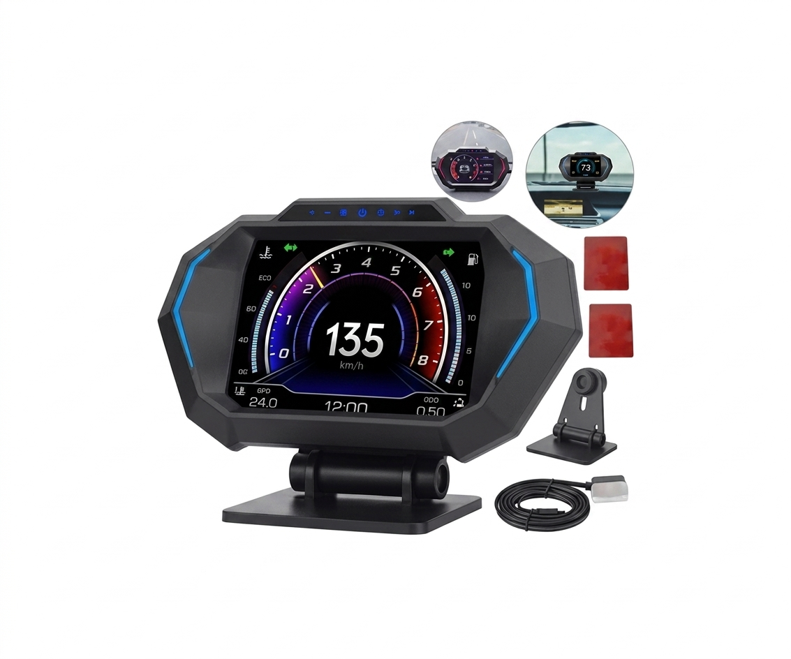 Velocímetro Digital Multifunción Pantalla OBD2 + GPS - UNIVERSO LED