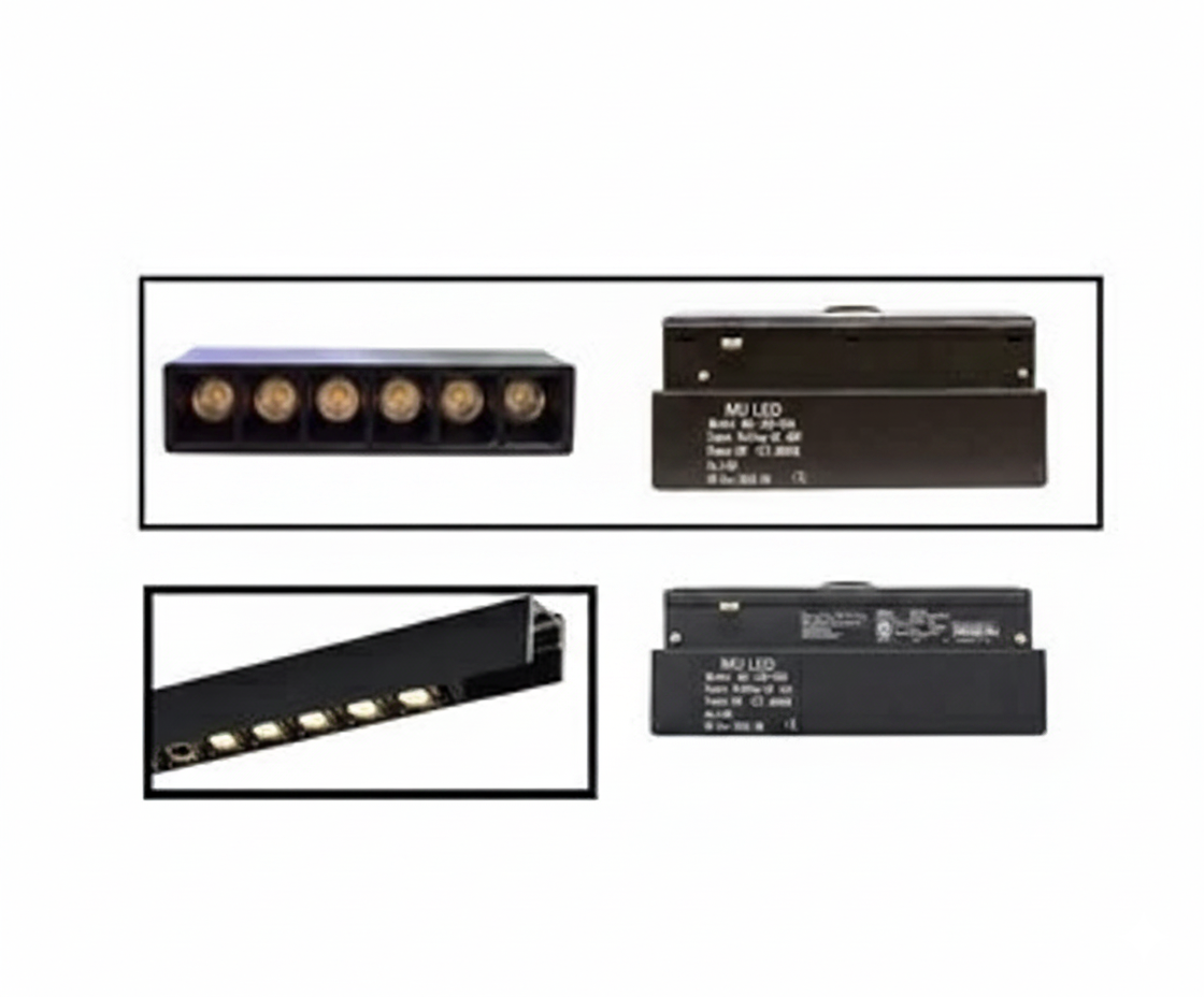 Lámpara Grille Modular 6W Riel Magnético + Luz Cálida - UNIVERSO LED