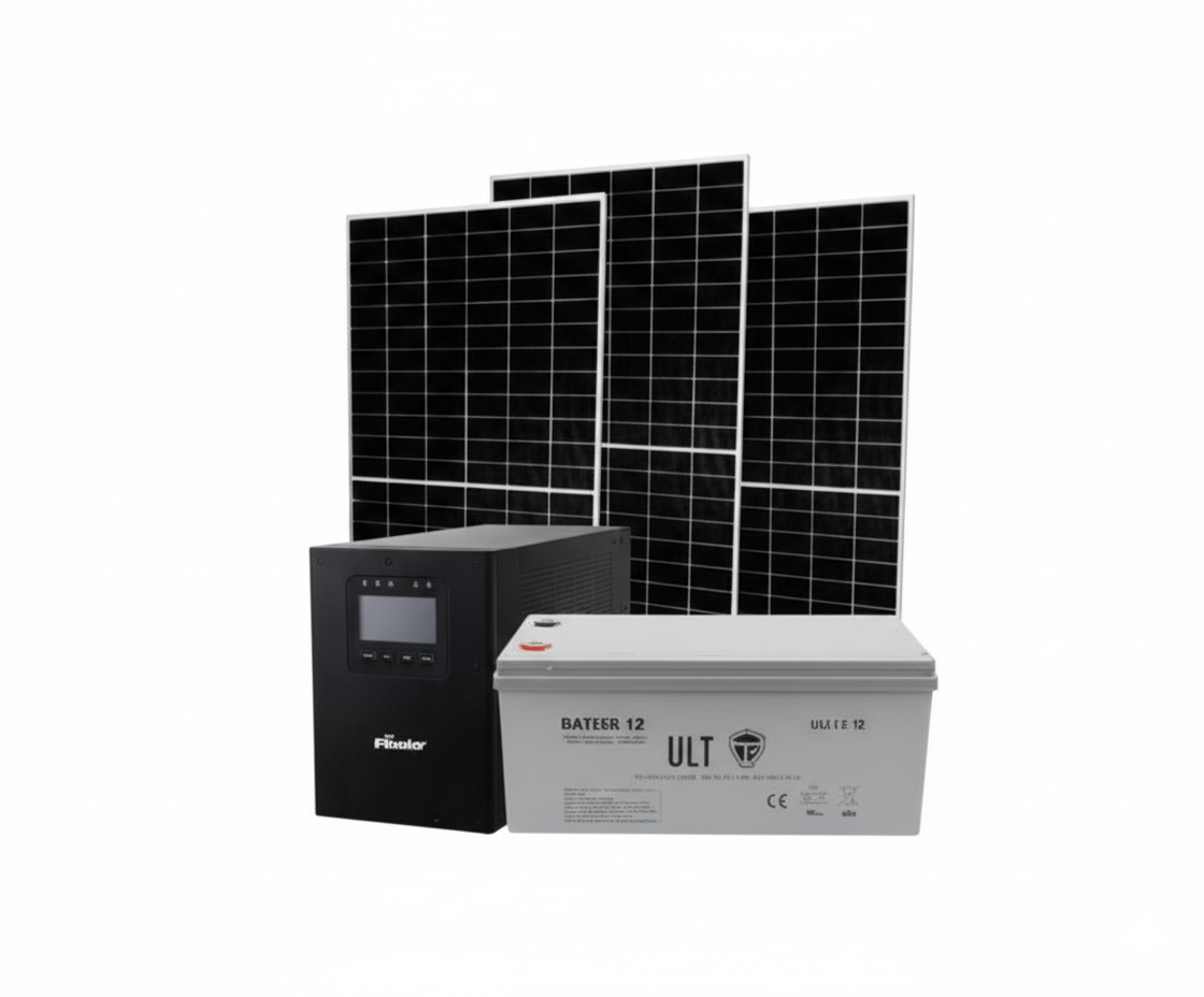 Kit Solar Premium 6000W Sistema Automático Cargas Pesadas 48V