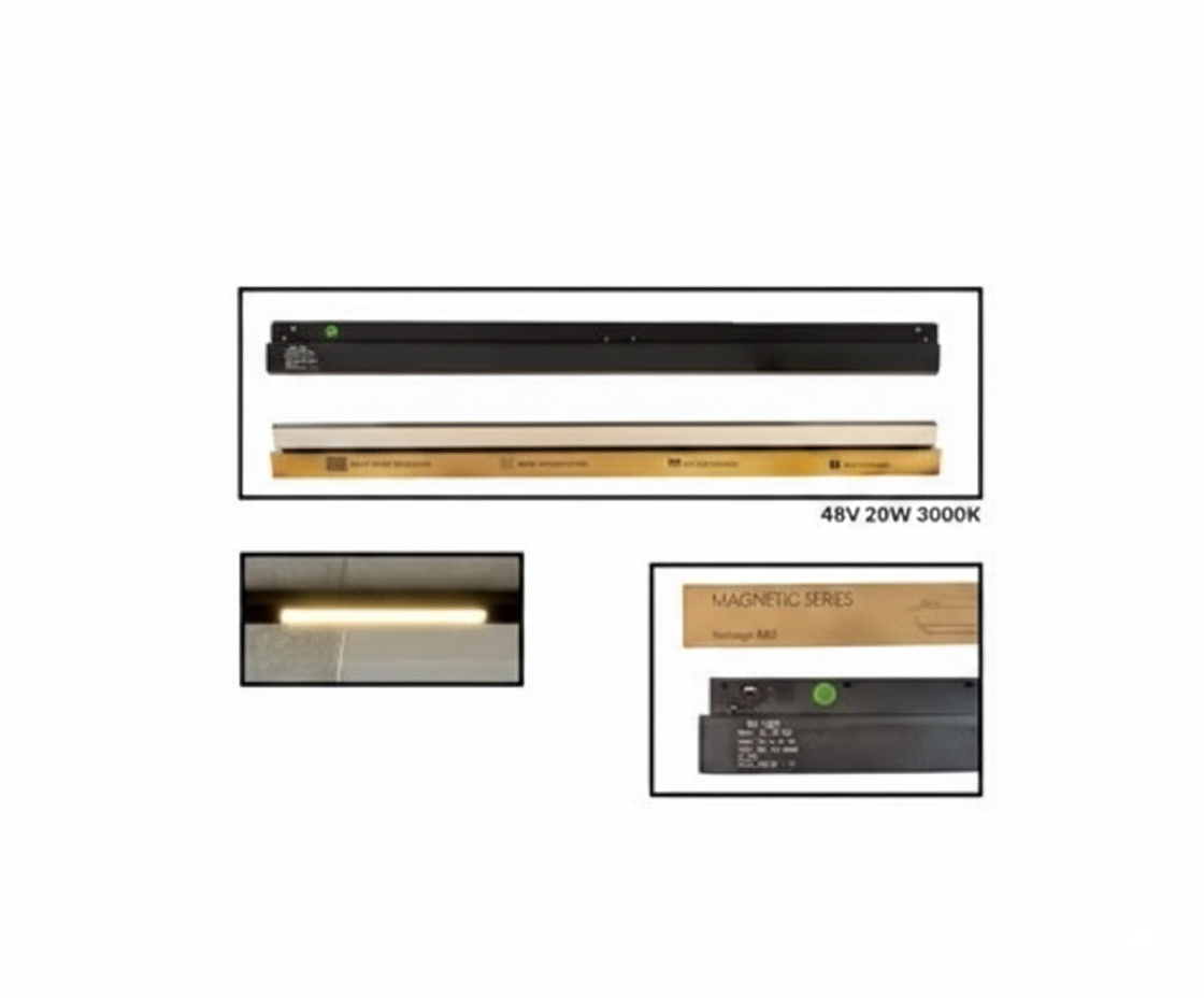 Lámpara Lineal Riel Magnético 20W Instalación Tool-Less - UNIVERSO LED