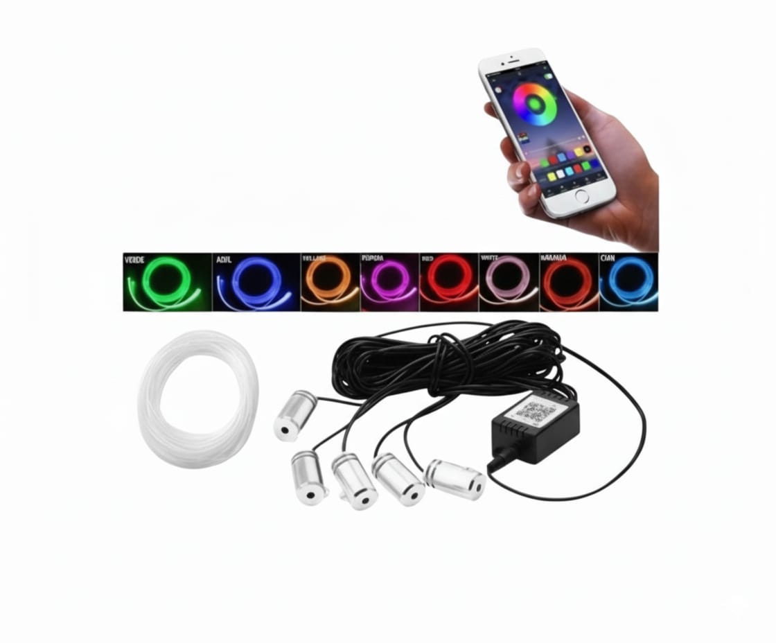 Kit de Hilo Neón para Auto RGB 360°