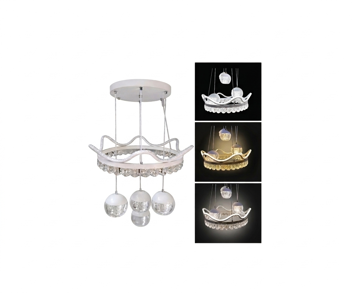 Lámpara Decorativa Colgante Eclectica Blanco Iluminación LED CCT de Lujo - UNIVERSO LED