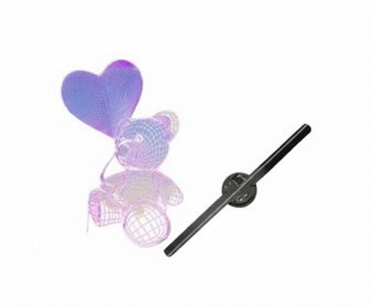 Ventilador LED Holográfico Publicidad Flotante 3D Profesional