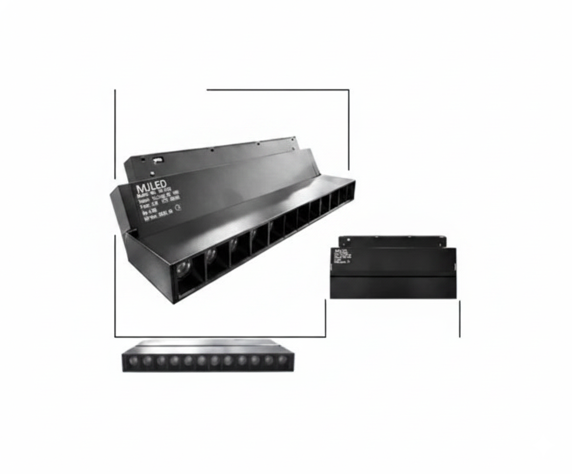 Lámpara Multi-Spot Plegable LED 12W Riel Magnético 48V 3000K - UNIVERSO LED