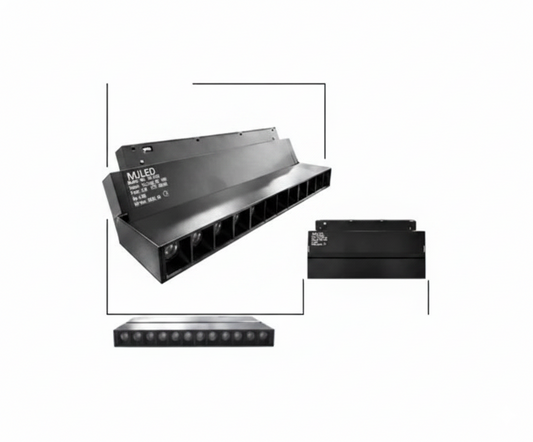 Lámpara Multi-Spot Plegable LED 12W Riel Magnético 48V 3000K - UNIVERSO LED
