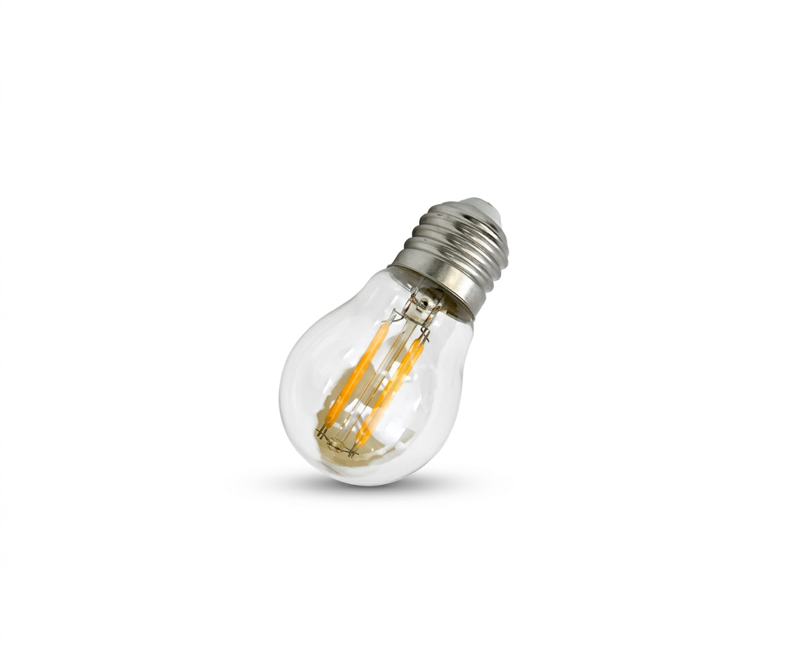 Foco Vintage LED G45 "Limon" Mini Globo Ámbar 4W E27 Filamento Retro - UNIVERSO LED
