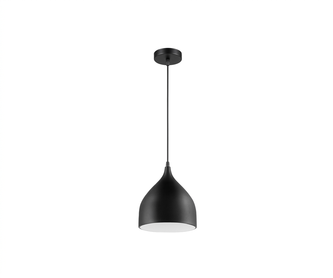Lámpara Colgante Sombrero de Gnomo Iluminación Minimalista Nórdica Negra - UNIVERSO LED