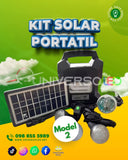 Kit Solar Portátil con Luz Disco