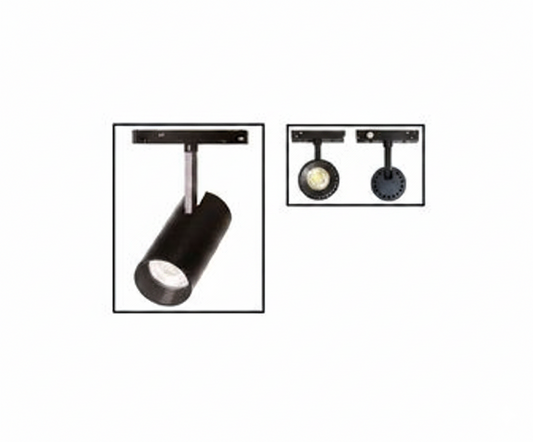 Spot LED Magnético 7W 3000K Negro 48V - UNIVERSO LED