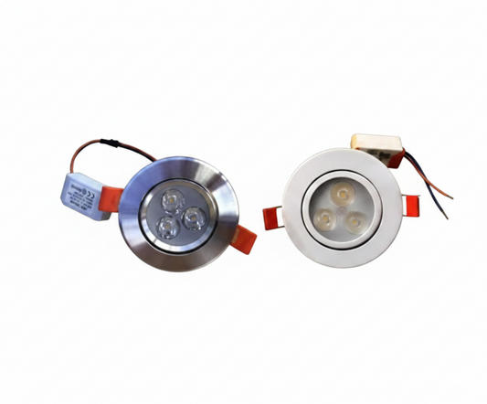Ojo de Buey Dicroico LED Empotrable Blanco/Cromado - UNIVERSO LED