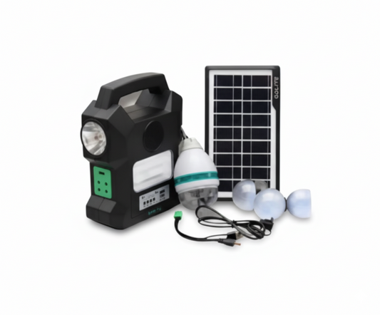 Kit Energía Solar Portátil Sistema LED y USB