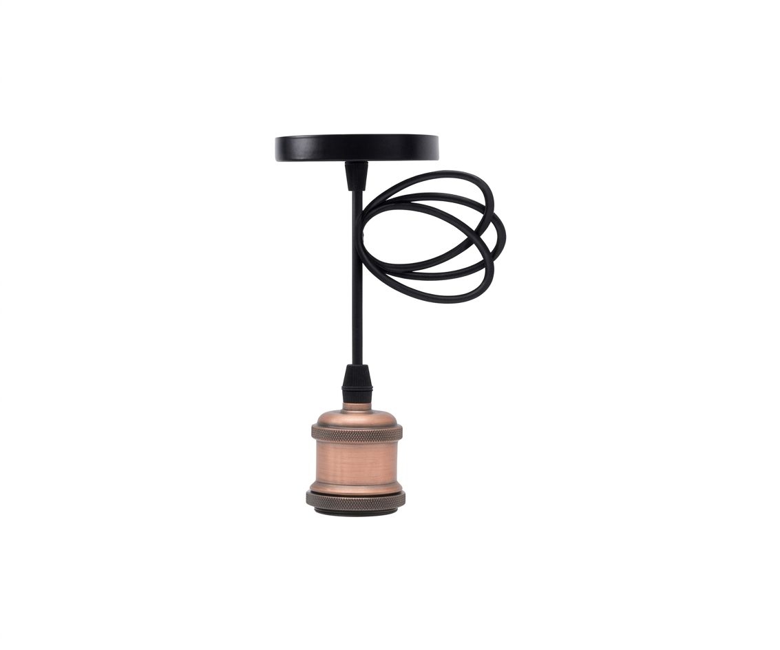 Lámpara Colgante Boquilla Estilo Vintage Industrial Cobre - UNIVERSO LED