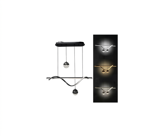 Lámpara Decorativa Colgante Nemesis Espiral Diseño LED Minimalista de Lujo - UNIVERSO LED