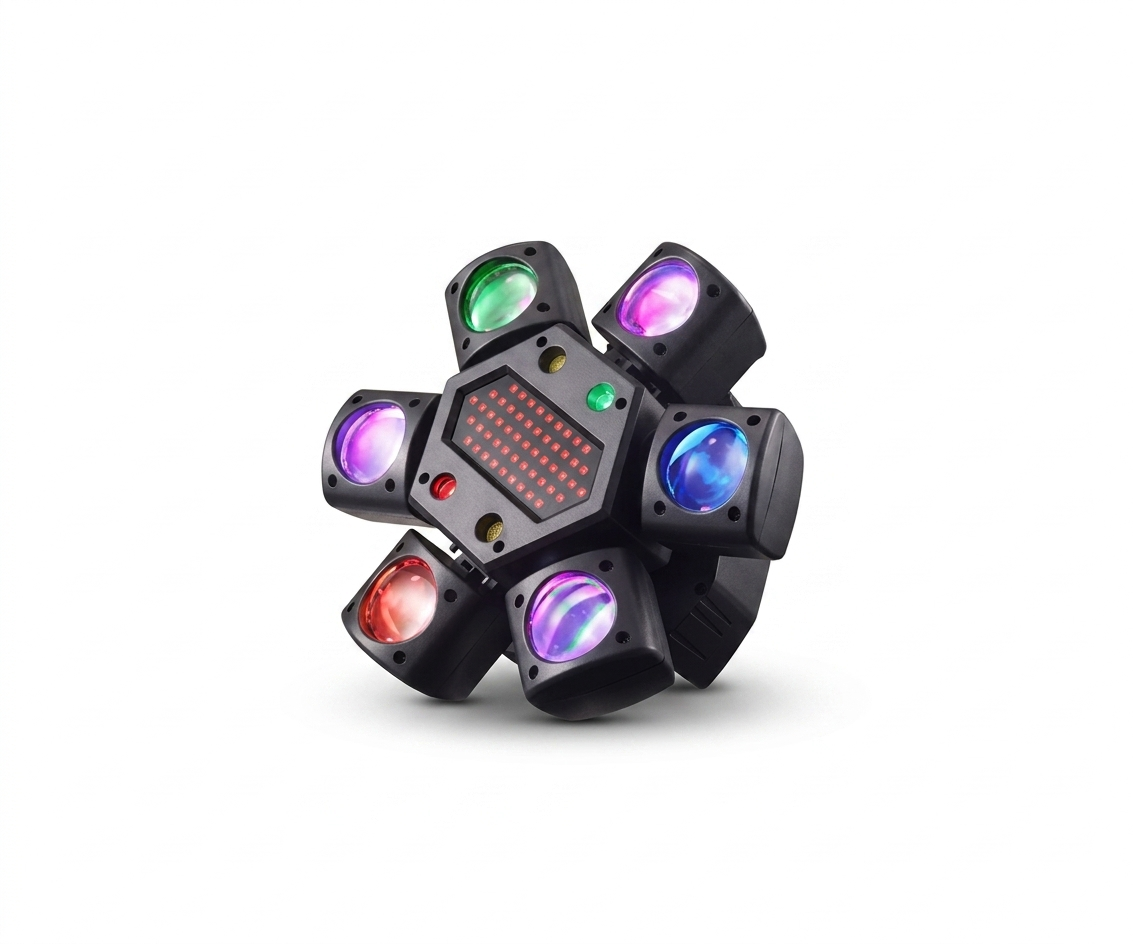 Luz Robótica Pulpo Mini Efecto 4 en 1 DMX - UNIVERSO LED