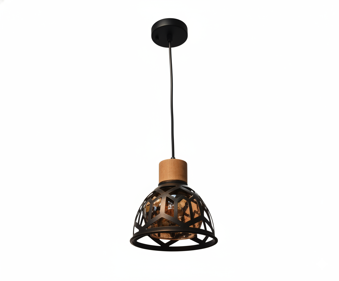 Lámpara Colgante Horizonte Urbano - Estilo Industrial con Acabado de Yute - UNIVERSO LED