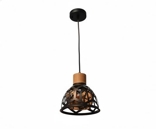 Lámpara Colgante Horizonte Urbano - Estilo Industrial con Acabado de Yute - UNIVERSO LED