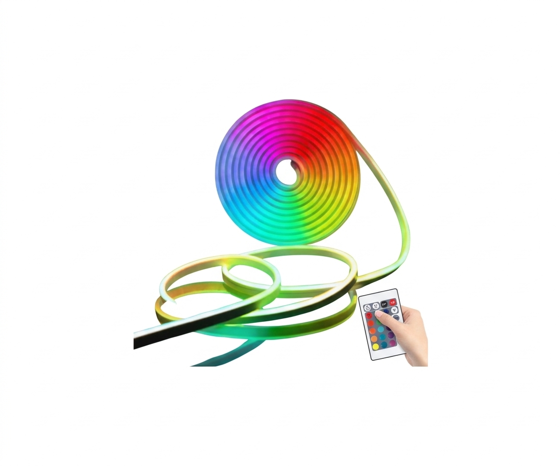 Cinta LED Neón Flex RGB Multicolor y Control Remoto - UNIVERSO LED
