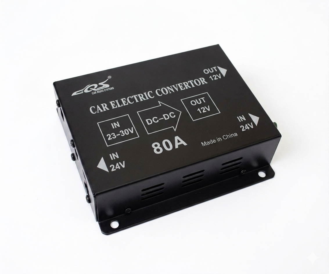 Convertidor Reductor de 24V a 12V (80 Amperios) Para Car Audio Camiones y Buses - UNIVERSO LED