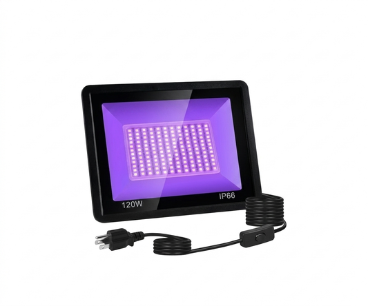 Reflector LED UV Profesional 120W Luz Negra IP66