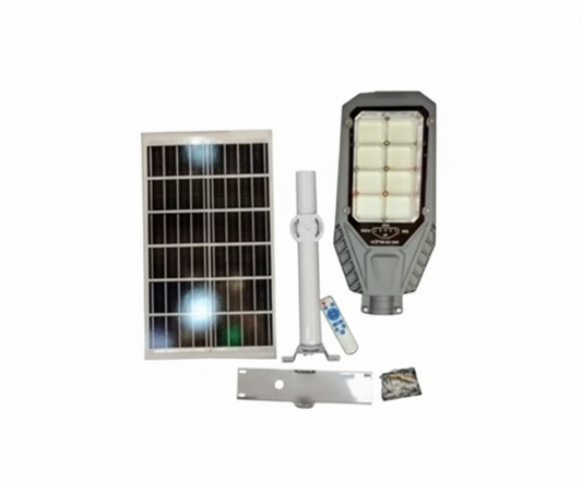 Lámpara Solar Tipo Poste 1200W Panel Separado IP67