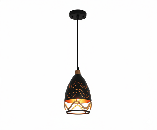 Lámpara Colgante Silueta Nórdica Diseño Industrial con Cuerda y Acabado Mate - UNIVERSO LED
