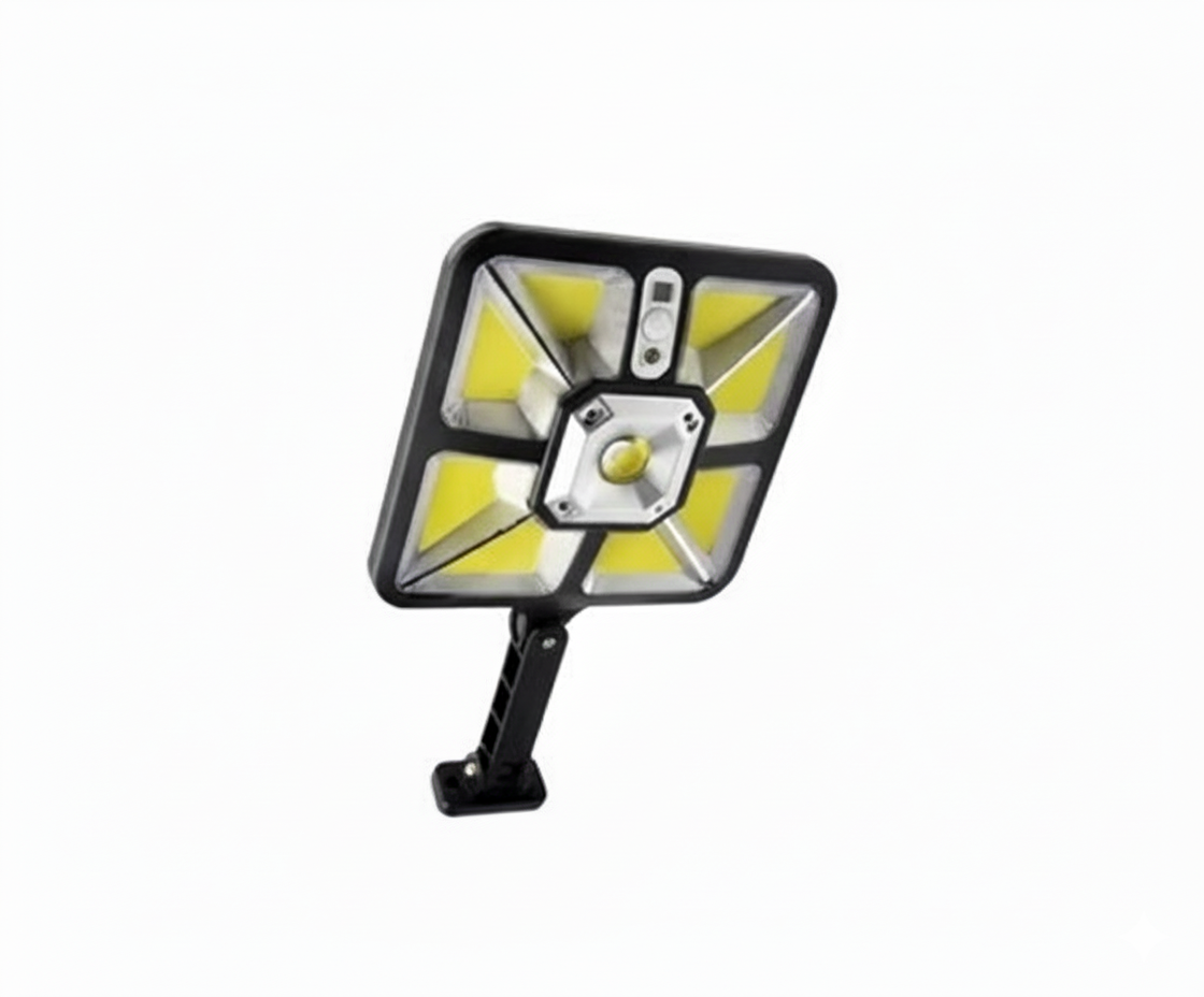 Panel Solar 220 LED Reflector Cuadrado de Seguridad PIR