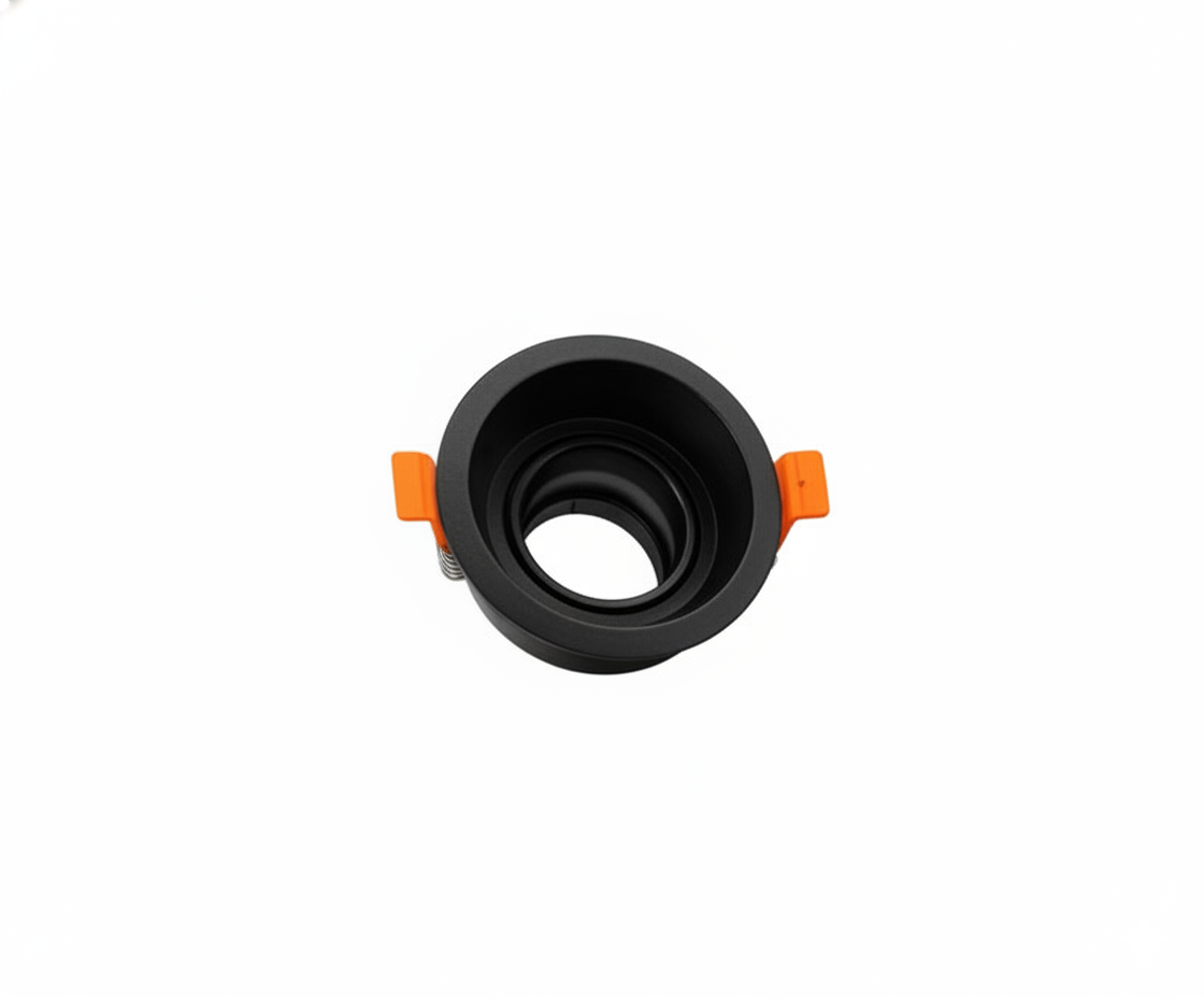 Marco Empotrable Ojo de Buey Simple - Negro Mate GU10/MR16 - UNIVERSO LED