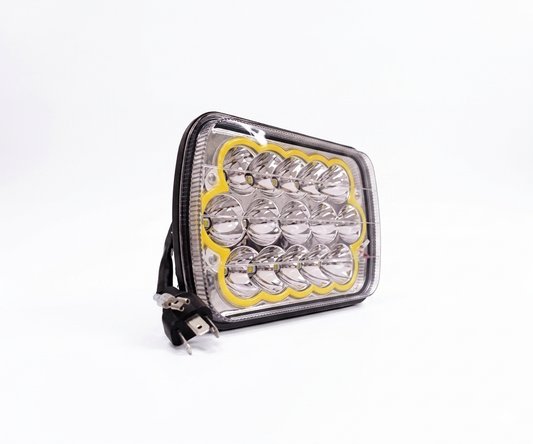 Unidad Faro LED 5x7" Rectangular - Lupa y Ojo de Ángel Amarillo [PRECIO UNITARIO] - UNIVERSO LED