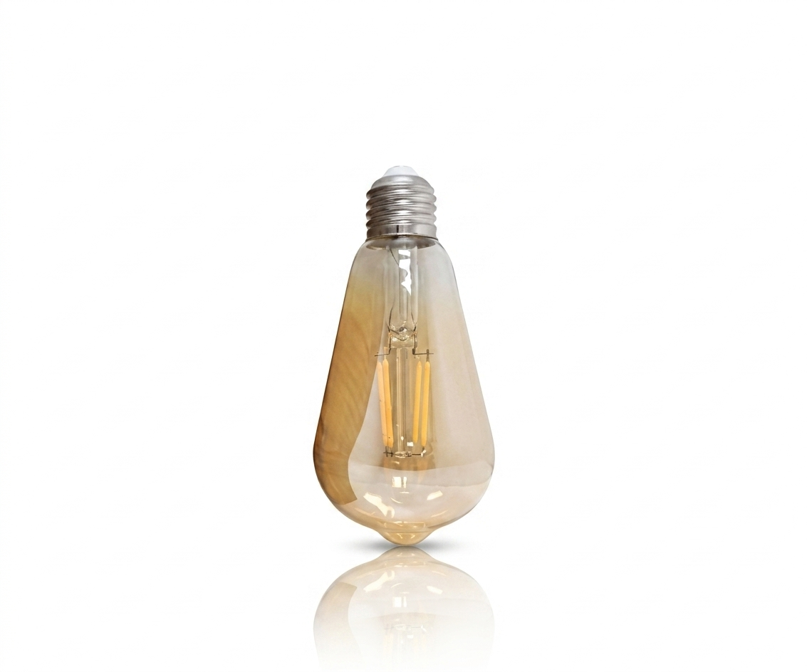 Foco Vintage LED ST64 Pera Estilo Edison Filamento Cálido - UNIVERSO LED
