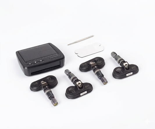 Monitor TPMS Kit 4 Sensores Internos Recarga Solar - UNIVERSO LED