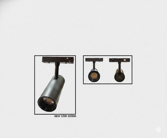 Spot Riel Magnético Luz Cálida 12W 3000k 48V - UNIVERSO LED