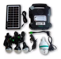 Kit Solar Portátil con Luz Disco