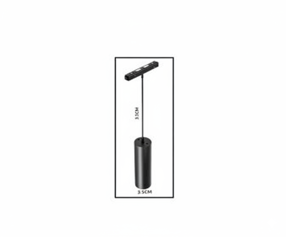 SPOT Colgante Riel Magnético 10W Suspensión Cilíndrica - UNIVERSO LED
