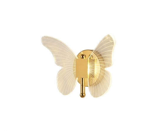 Aplique de Pared Mariposa LED Diseño Minimalista Dorado - UNIVERSO LED