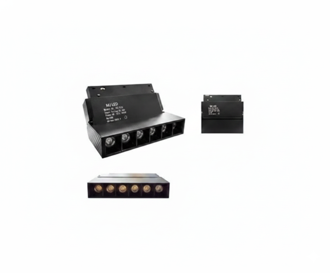 Lámpara Multi-Spot Plegable LED 6W Riel Magnético 3000K - UNIVERSO LED