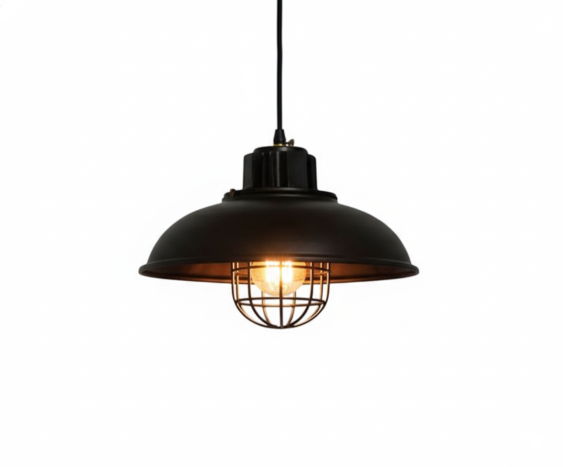Lámpara Colgante Cúpula Estilo Industrial Vintage Black - UNIVERSO LED
