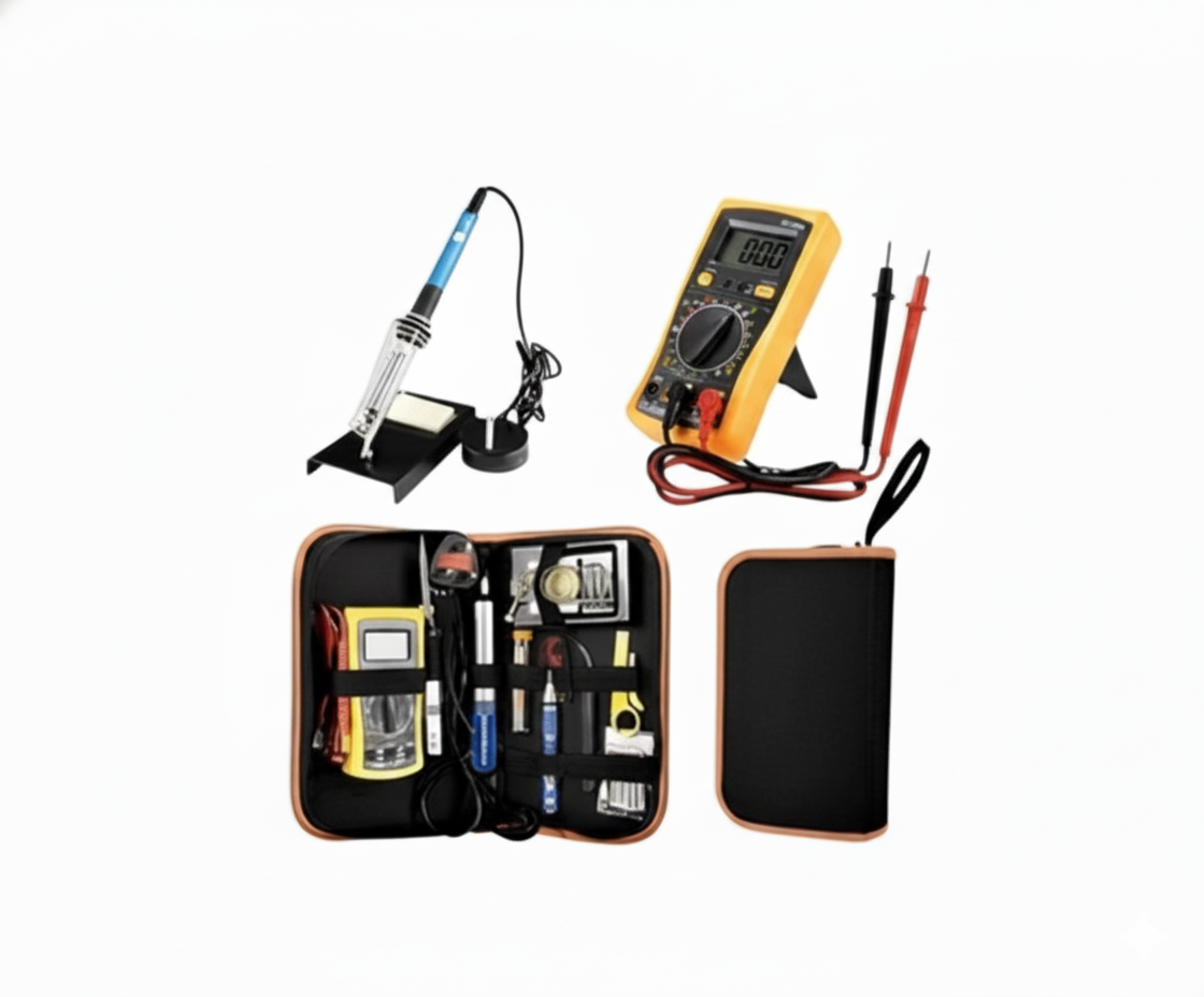 Kit Soldadura Multímetro metro Digital Cautin Temperatura Regulable