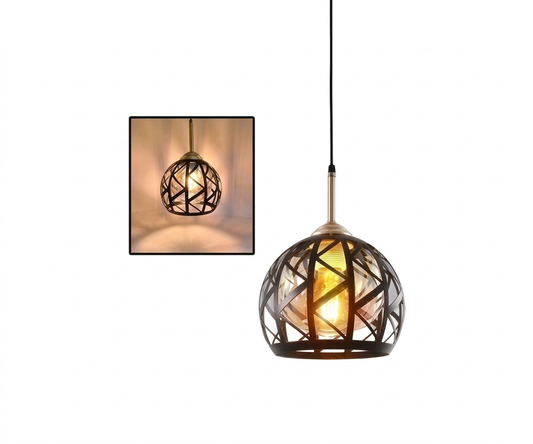 Lámpara Colgante Gráfica Industrial Estilo Minimalista de Enrejado Esférico - UNIVERSO LED